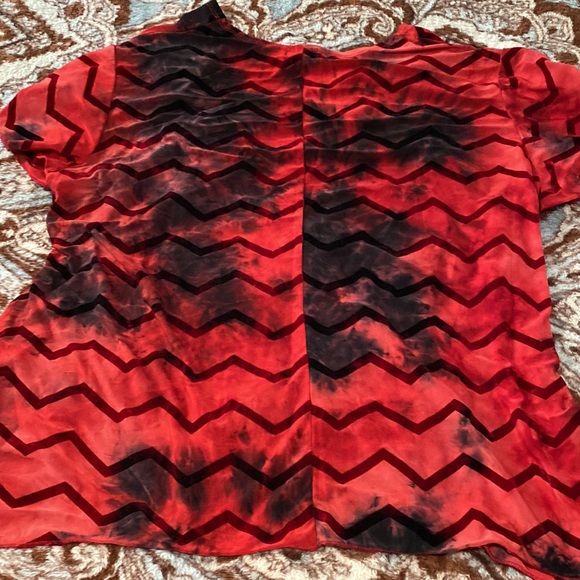Velvet chevron striped blouse - Picture 4 of 5